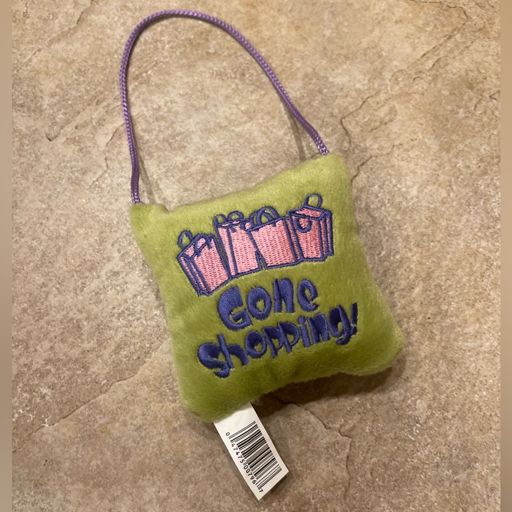 Gone Shopping On the Phone Door Pillow
